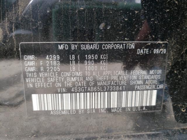 Photo 9 VIN: 4S3GTAB65L3733841 - SUBARU IMPREZA 