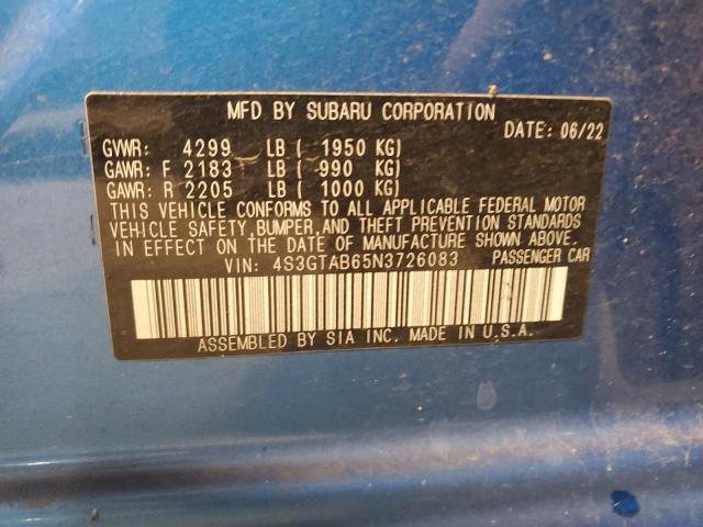 Photo 11 VIN: 4S3GTAB65N3726083 - SUBARU IMPREZA 