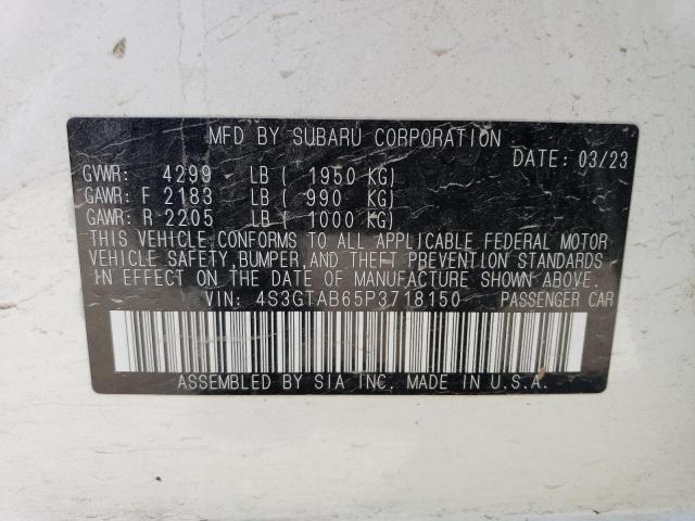 Photo 11 VIN: 4S3GTAB65P3718150 - SUBARU IMPREZA 