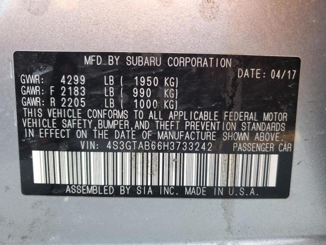 Photo 11 VIN: 4S3GTAB66H3733242 - SUBARU IMPREZA PR 