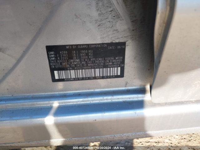 Photo 8 VIN: 4S3GTAB66K3705335 - SUBARU IMPREZA 