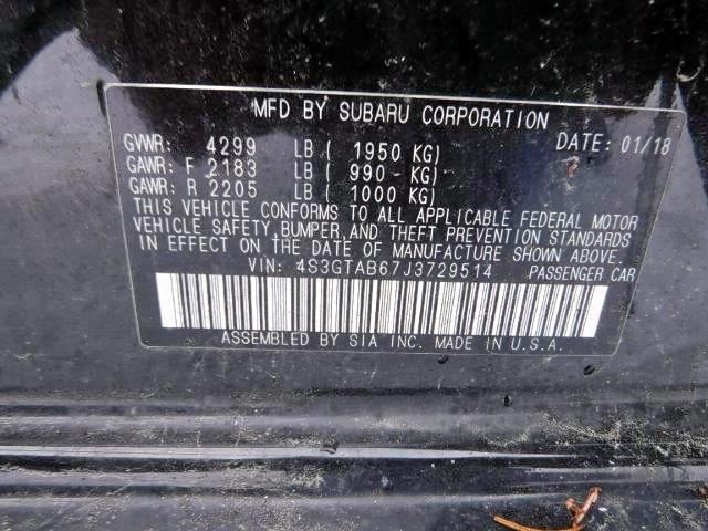 Photo 9 VIN: 4S3GTAB67J3729514 - SUBARU IMPREZA PR 