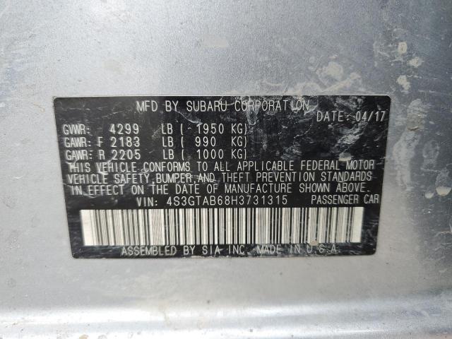 Photo 11 VIN: 4S3GTAB68H3731315 - SUBARU IMPREZA 