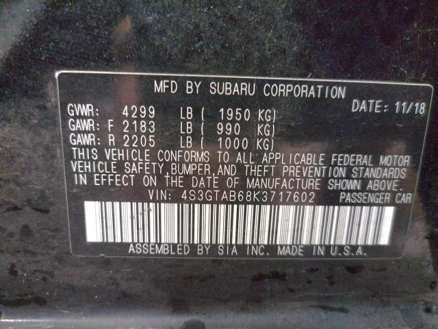 Photo 11 VIN: 4S3GTAB68K3717602 - SUBARU IMPREZA 