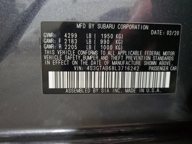 Photo 12 VIN: 4S3GTAB68L3716242 - SUBARU IMPREZA 