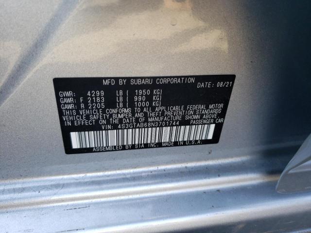 Photo 9 VIN: 4S3GTAB68N3701744 - SUBARU IMPREZA 