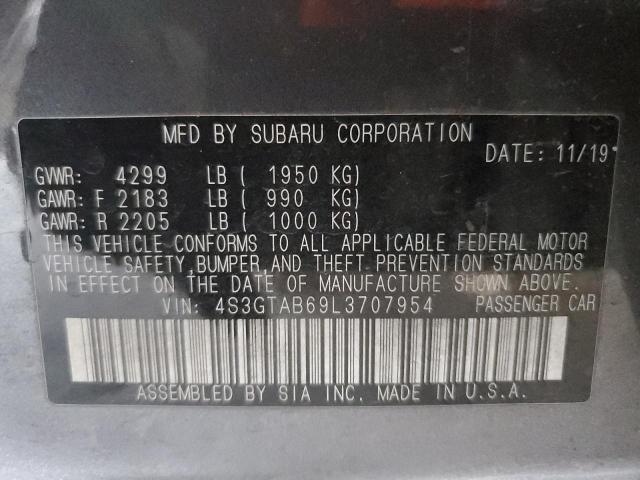 Photo 11 VIN: 4S3GTAB69L3707954 - SUBARU IMPREZA 