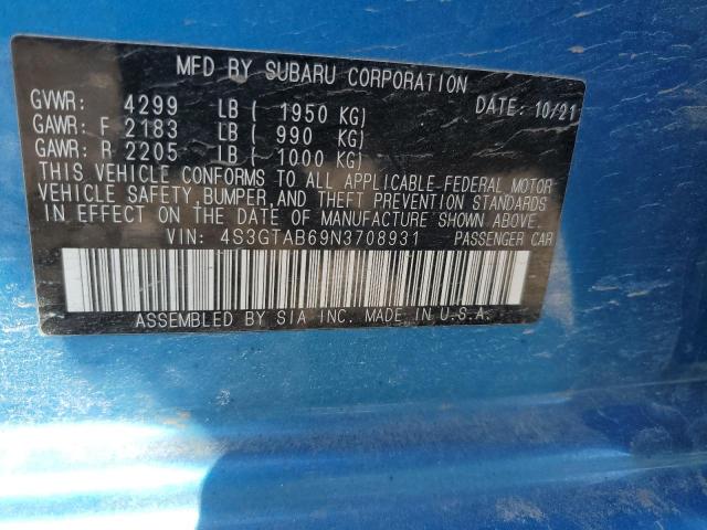 Photo 11 VIN: 4S3GTAB69N3708931 - SUBARU IMPREZA 