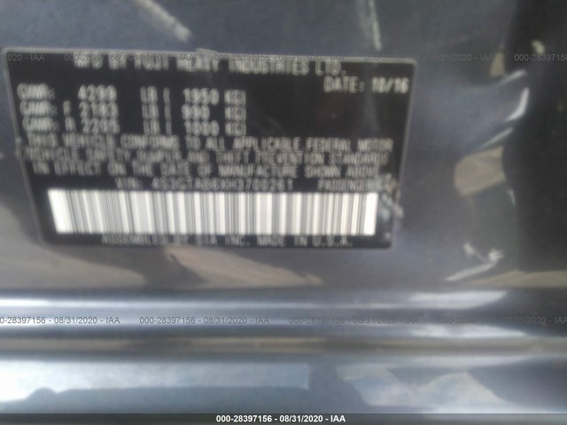 Photo 8 VIN: 4S3GTAB6XH3700261 - SUBARU IMPREZA 