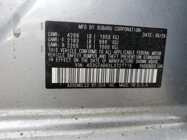 Photo 12 VIN: 4S3GTAB6XL3721118 - SUBARU IMPREZA 