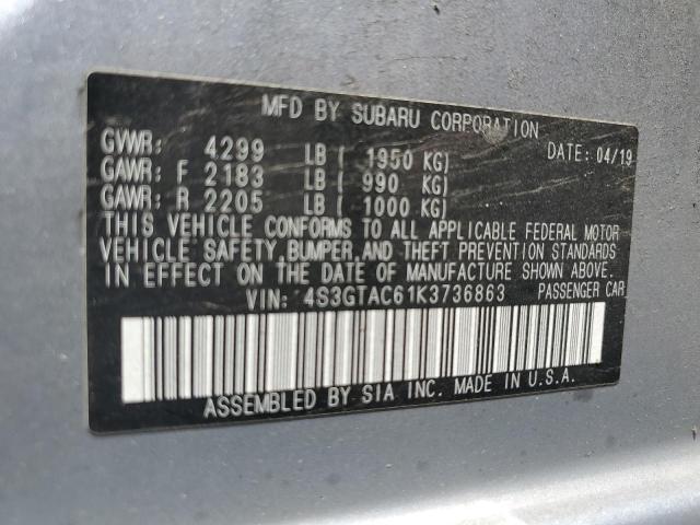 Photo 11 VIN: 4S3GTAC61K3736863 - SUBARU IMPREZA 