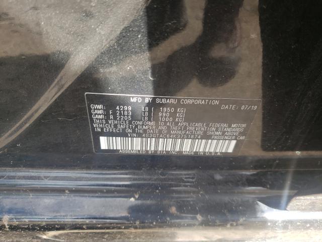 Photo 9 VIN: 4S3GTAC64K3751874 - SUBARU IMPREZA PR 