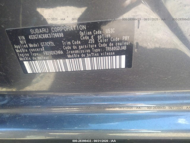 Photo 8 VIN: 4S3GTAC66K3726698 - SUBARU IMPREZA 