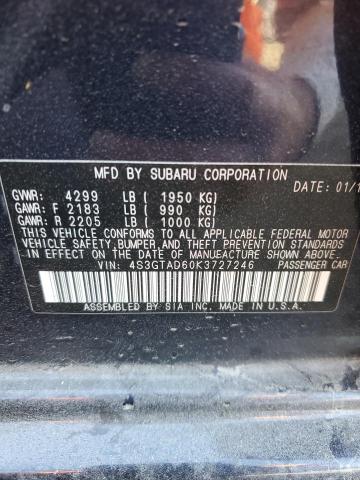 Photo 11 VIN: 4S3GTAD60K3727246 - SUBARU IMPREZA 