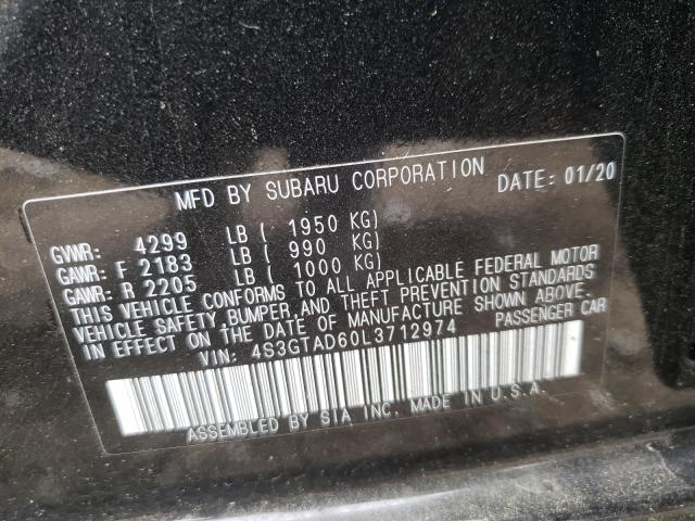 Photo 9 VIN: 4S3GTAD60L3712974 - SUBARU IMPREZA PR 