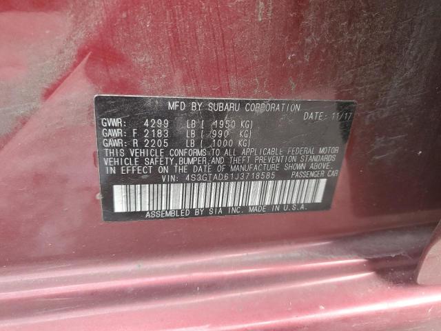 Photo 12 VIN: 4S3GTAD61J3718585 - SUBARU IMPREZA 