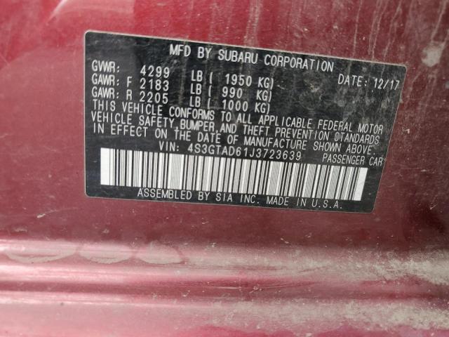 Photo 11 VIN: 4S3GTAD61J3723639 - SUBARU IMPREZA PR 