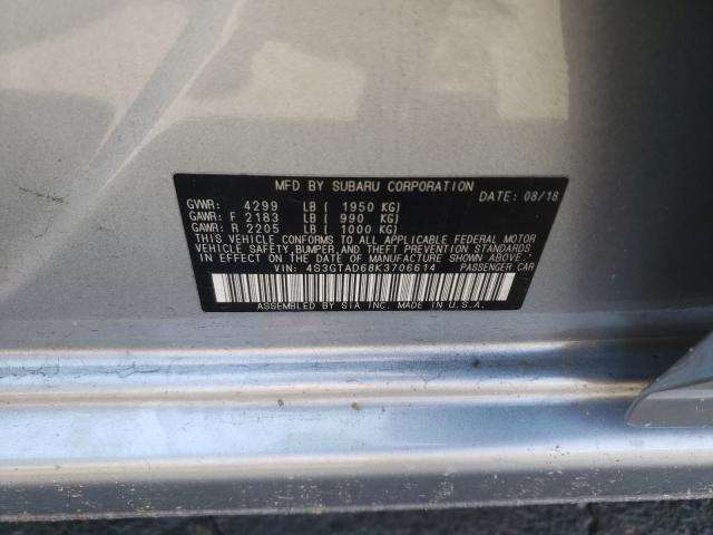 Photo 9 VIN: 4S3GTAD68K3706614 - SUBARU IMPREZA PR 