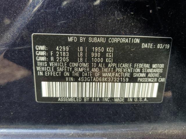 Photo 12 VIN: 4S3GTAD68K3732159 - SUBARU IMPREZA PR 