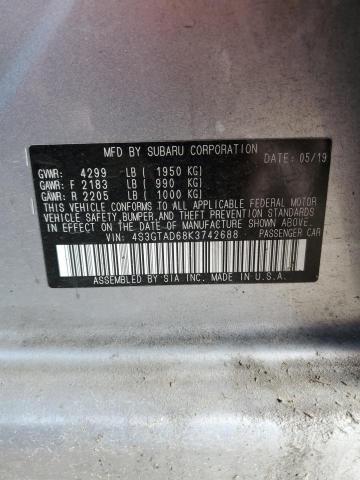 Photo 11 VIN: 4S3GTAD68K3742688 - SUBARU IMPREZA 