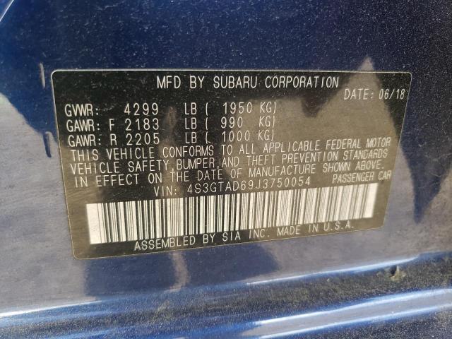 Photo 12 VIN: 4S3GTAD69J3750054 - SUBARU IMPREZA PR 