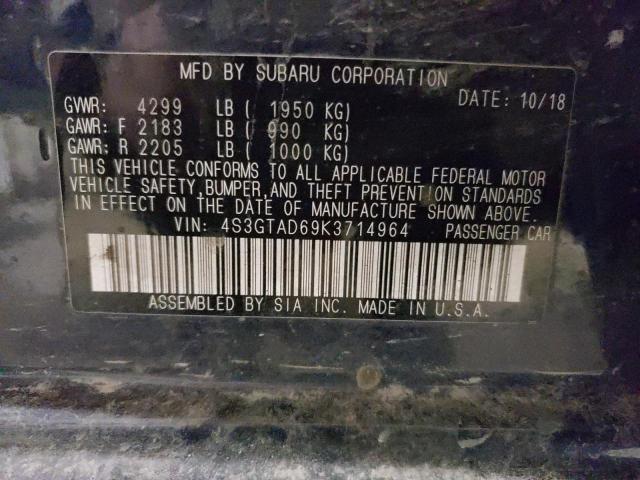 Photo 11 VIN: 4S3GTAD69K3714964 - SUBARU IMPREZA 