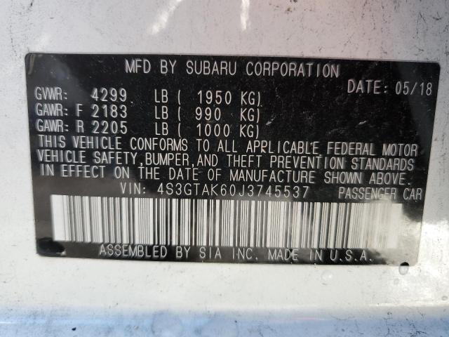 Photo 11 VIN: 4S3GTAK60J3745537 - SUBARU IMPREZA 