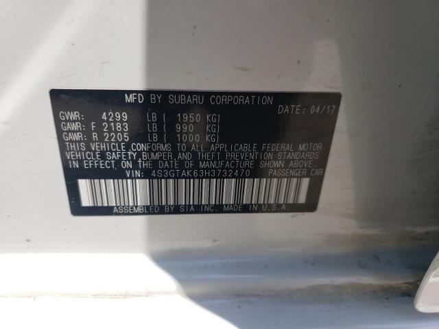 Photo 12 VIN: 4S3GTAK63H3732470 - SUBARU IMPREZA 