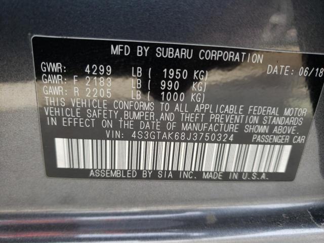 Photo 9 VIN: 4S3GTAK68J3750324 - SUBARU IMPREZA SP 