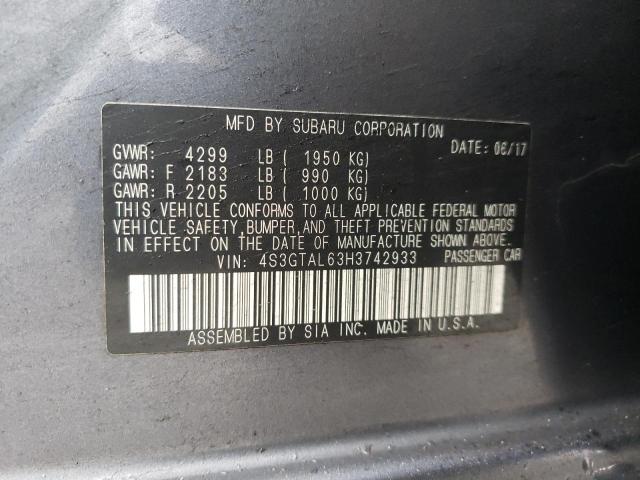 Photo 9 VIN: 4S3GTAL63H3742933 - SUBARU IMPREZA SP 