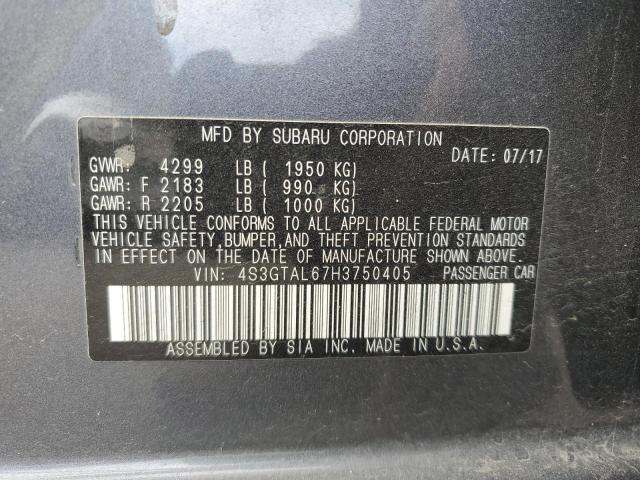 Photo 12 VIN: 4S3GTAL67H3750405 - SUBARU IMPREZA 