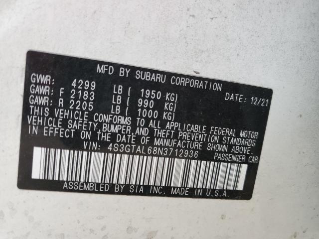 Photo 11 VIN: 4S3GTAL68N3712936 - SUBARU IMPREZA SP 