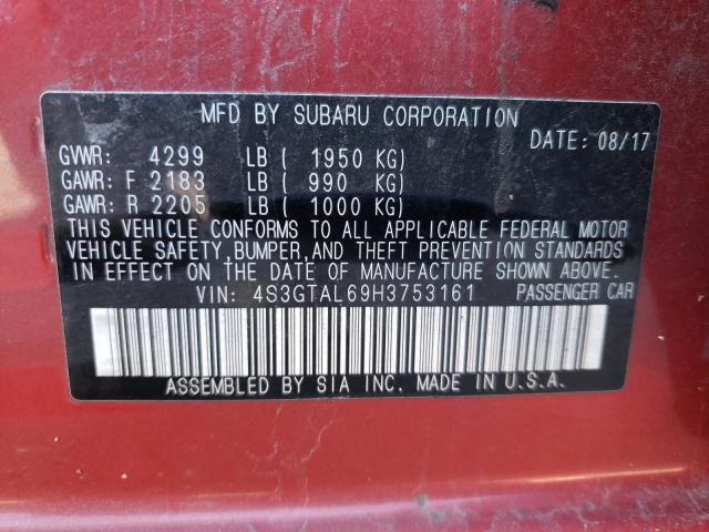 Photo 9 VIN: 4S3GTAL69H3753161 - SUBARU IMPREZA SP 