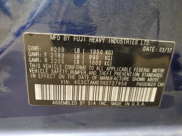 Photo 11 VIN: 4S3GTAM61H3727958 - SUBARU IMPREZA 