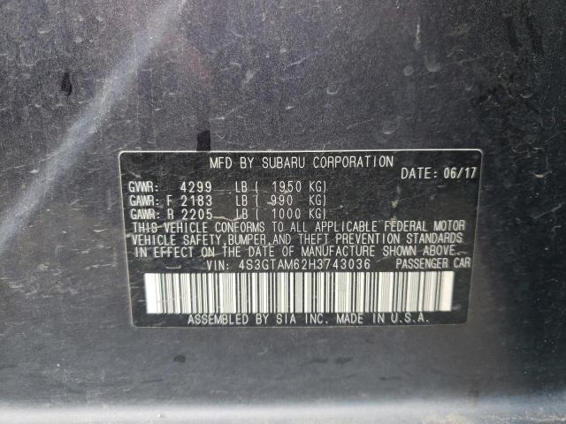 Photo 9 VIN: 4S3GTAM62H3743036 - SUBARU IMPREZA SP 