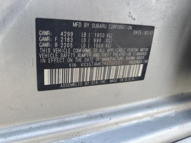 Photo 11 VIN: 4S3GTAM62H3750231 - SUBARU IMPREZA SP 