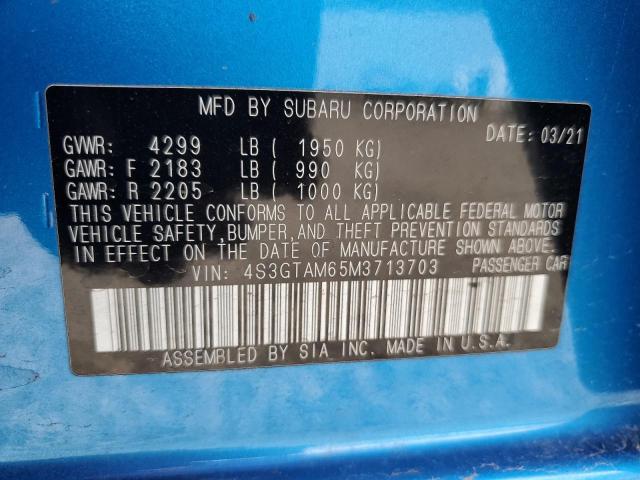 Photo 11 VIN: 4S3GTAM65M3713703 - SUBARU IMPREZA SP 