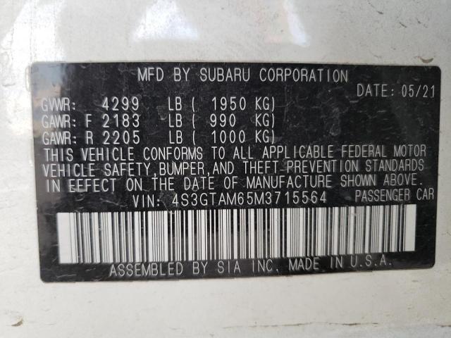 Photo 11 VIN: 4S3GTAM65M3715564 - SUBARU IMPREZA SP 