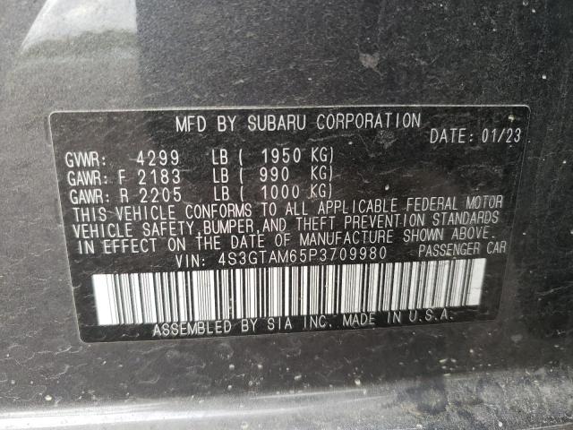 Photo 12 VIN: 4S3GTAM65P3709980 - SUBARU IMPREZA SP 