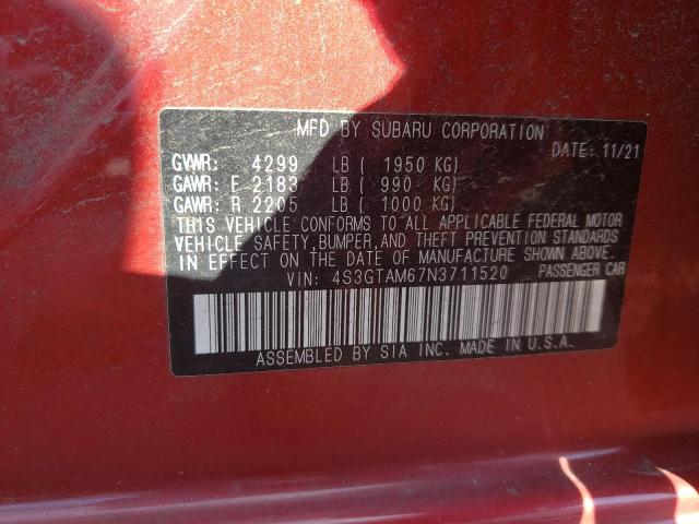 Photo 12 VIN: 4S3GTAM67N3711520 - SUBARU IMPREZA 