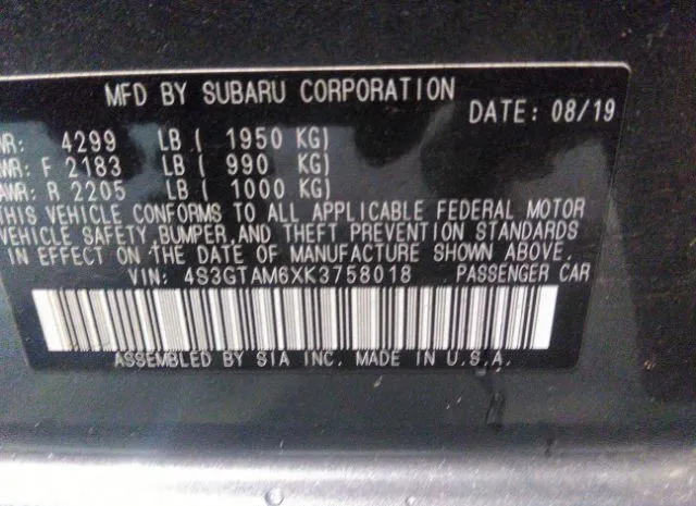 Photo 8 VIN: 4S3GTAM6XK3758018 - SUBARU IMPREZA 