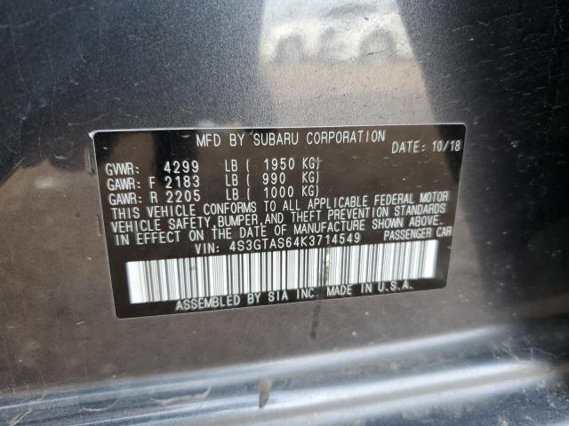 Photo 9 VIN: 4S3GTAS64K3714549 - SUBARU IMPREZA LI 