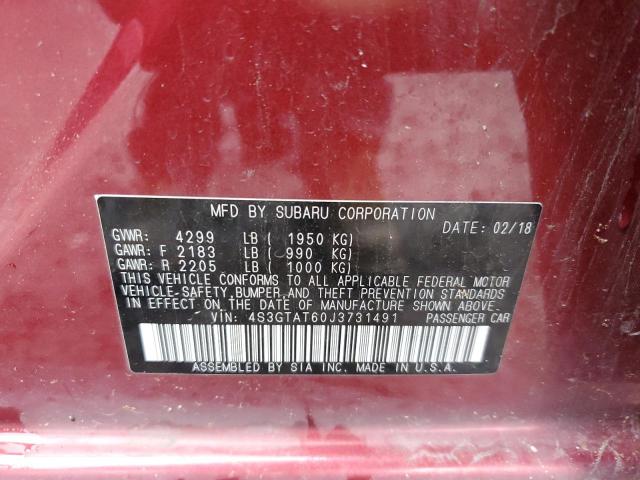 Photo 13 VIN: 4S3GTAT60J3731491 - SUBARU IMPREZA LI 