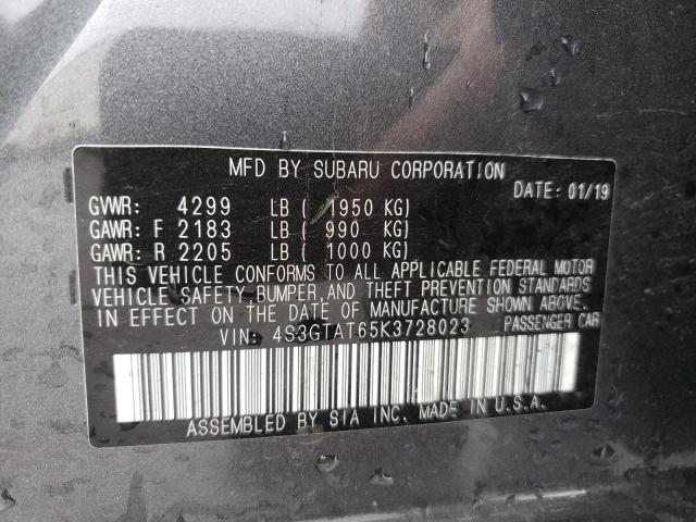 Photo 9 VIN: 4S3GTAT65K3728023 - SUBARU IMPREZA LI 