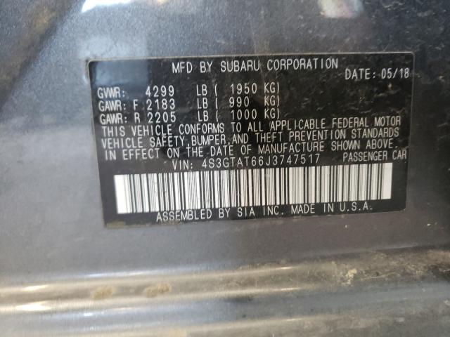 Photo 9 VIN: 4S3GTAT66J3747517 - SUBARU IMPREZA LI 