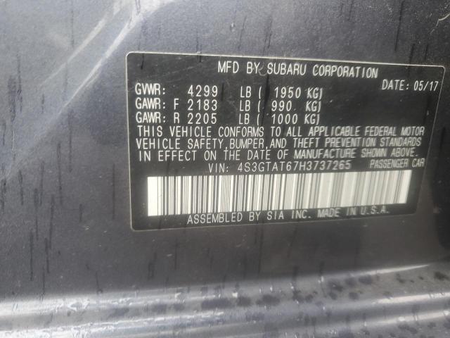 Photo 12 VIN: 4S3GTAT67H3737265 - SUBARU IMPREZA LI 