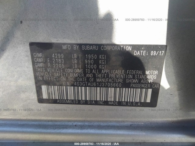 Photo 8 VIN: 4S3GTAU61J3705660 - SUBARU IMPREZA 