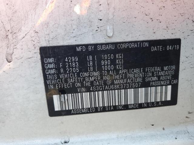 Photo 12 VIN: 4S3GTAU68K3737507 - SUBARU IMPREZA 