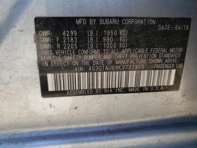 Photo 12 VIN: 4S3GTAU69K3737905 - SUBARU IMPREZA LI 