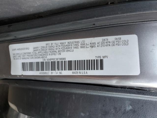 Photo 11 VIN: 4S4BP60C387366969 - SUBARU LEGACY 